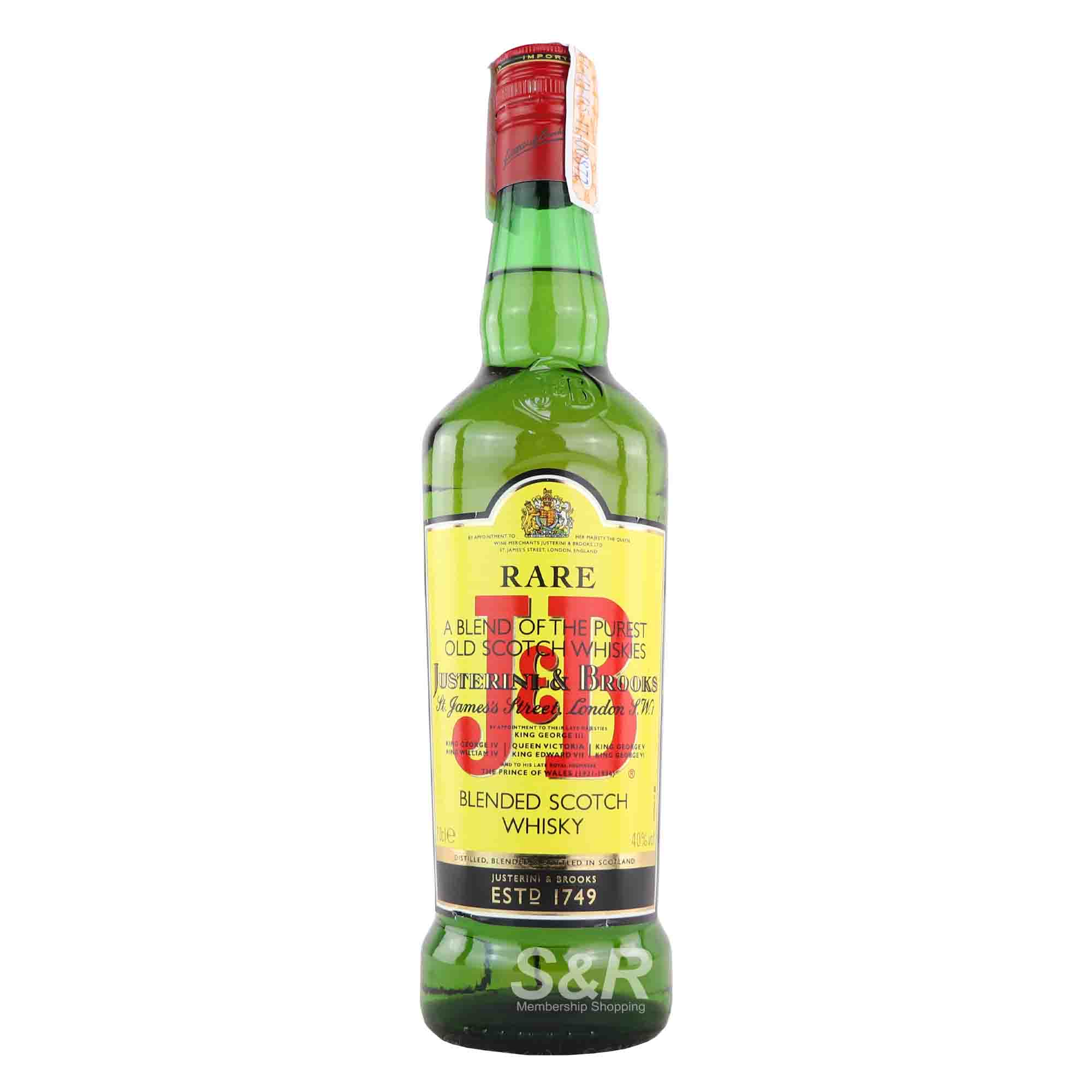 J&B Rare Blended Scotch Whisky 700mL J&B Rare Blended Scotch Whisky 700mL